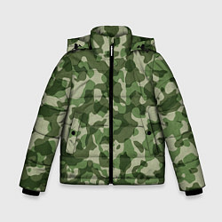 Куртка зимняя для мальчика Хаки, цвет: 3D-черный