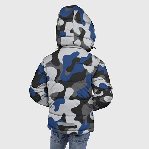 Зимняя куртка для мальчика Зимний камуфляж / 3D-Светло-серый – фото 4