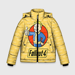 Куртка зимняя для мальчика Fallout 4: Pip-Boy, цвет: 3D-черный
