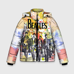 Куртка зимняя для мальчика The Beatles: Colour Spray, цвет: 3D-черный