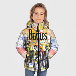 Куртка зимняя для мальчика The Beatles: Colour Spray, цвет: 3D-черный — фото 2