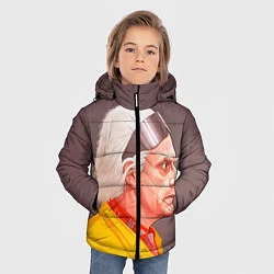 Куртка зимняя для мальчика Доктор Браун, цвет: 3D-черный — фото 2