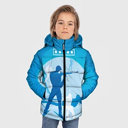 Куртка зимняя для мальчика Биатлон, цвет: 3D-черный — фото 2