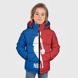 Куртка зимняя для мальчика Эмблема NBA, цвет: 3D-черный — фото 2