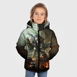 Куртка зимняя для мальчика Титан, цвет: 3D-черный — фото 2