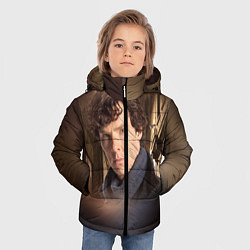 Куртка зимняя для мальчика Бенедикт Камбербэтч 1, цвет: 3D-красный — фото 2