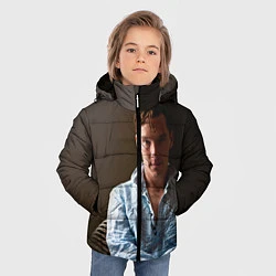 Куртка зимняя для мальчика Бенедикт Камбербэтч, цвет: 3D-красный — фото 2