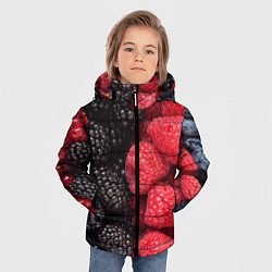 Куртка зимняя для мальчика Ягодная, цвет: 3D-светло-серый — фото 2