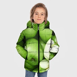 Куртка зимняя для мальчика Яблочная, цвет: 3D-светло-серый — фото 2
