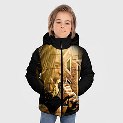 Куртка зимняя для мальчика Кипелов: Ария, цвет: 3D-красный — фото 2