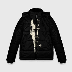 Куртка зимняя для мальчика Есенин Ч/Б, цвет: 3D-светло-серый