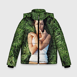 Куртка зимняя для мальчика Анджелина Джоли, цвет: 3D-светло-серый