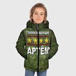 Куртка зимняя для мальчика Главнокомандующий Артём, цвет: 3D-черный — фото 2