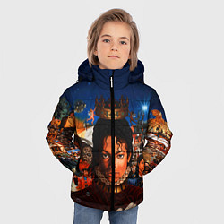 Куртка зимняя для мальчика Michael Jackson: Pop King, цвет: 3D-черный — фото 2