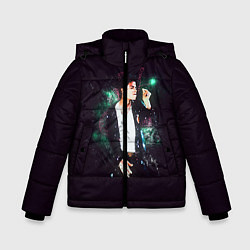 Куртка зимняя для мальчика Michael Jackson, цвет: 3D-светло-серый