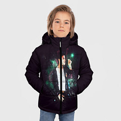 Куртка зимняя для мальчика Michael Jackson, цвет: 3D-светло-серый — фото 2