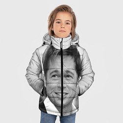 Куртка зимняя для мальчика Брэд Питт, цвет: 3D-черный — фото 2