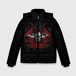 Куртка зимняя для мальчика Avenged Sevenfold: Fly Skull, цвет: 3D-черный