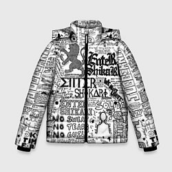 Куртка зимняя для мальчика Enter Shikari: Words, цвет: 3D-черный