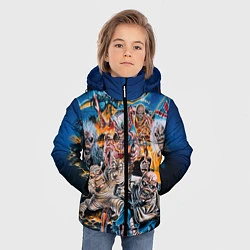 Куртка зимняя для мальчика Iron Maiden: Skeletons, цвет: 3D-черный — фото 2