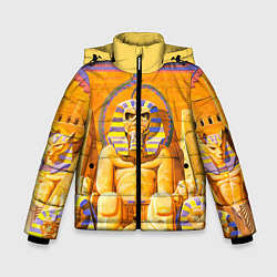 Куртка зимняя для мальчика Iron Maiden: Pharaon, цвет: 3D-светло-серый