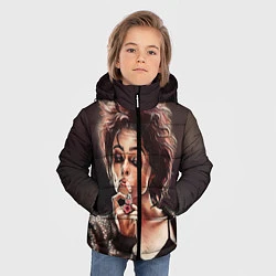 Куртка зимняя для мальчика Марла с сигаретой, цвет: 3D-черный — фото 2