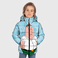 Куртка зимняя для мальчика Питер Гриффин, цвет: 3D-черный — фото 2