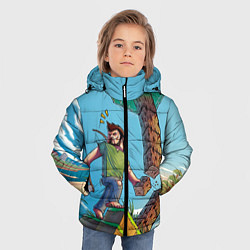 Куртка зимняя для мальчика Minecraft Woodcutter, цвет: 3D-светло-серый — фото 2
