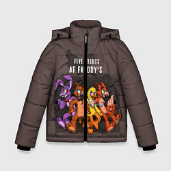 Куртка зимняя для мальчика Five Nights At Freddy's, цвет: 3D-светло-серый