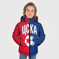 Куртка зимняя для мальчика ЦСКА, цвет: 3D-черный — фото 2