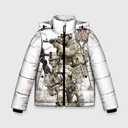 Куртка зимняя для мальчика Спецназ 20, цвет: 3D-светло-серый