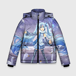 Куртка зимняя для мальчика Hatsune Miku, цвет: 3D-светло-серый
