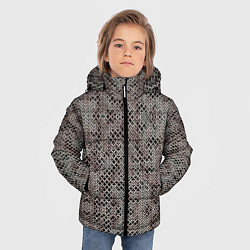Куртка зимняя для мальчика Кольчуга, цвет: 3D-черный — фото 2