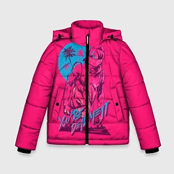 Куртка зимняя для мальчика You're dead meat, цвет: 3D-красный
