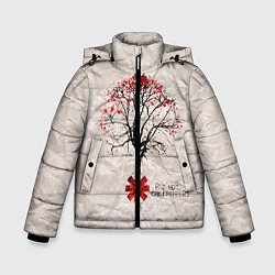Куртка зимняя для мальчика RHCP: Red Tree, цвет: 3D-черный