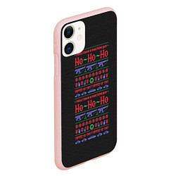 Чехол iPhone 11 матовый Новогодний свитер Крепкий орешек, цвет: 3D-светло-розовый — фото 2