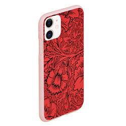 Чехол iPhone 11 матовый Огония страсти, цвет: 3D-светло-розовый — фото 2