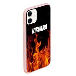 Чехол iPhone 11 матовый Нирвана, цвет: 3D-светло-розовый — фото 2