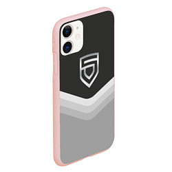 Чехол iPhone 11 матовый Penta Uniform, цвет: 3D-светло-розовый — фото 2