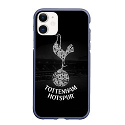 Чехол iPhone 11 матовый Tottenham Hotspur, цвет: 3D-серый
