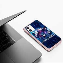 Чехол iPhone 11 матовый Ghost In The Shell 10, цвет: 3D-светло-розовый — фото 2