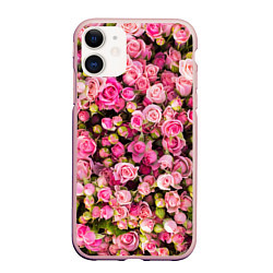 Чехол iPhone 11 матовый Розовый рай, цвет: 3D-светло-розовый