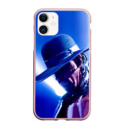 Чехол iPhone 11 матовый Гробовщик 4, цвет: 3D-светло-розовый