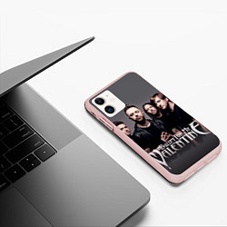 Чехол iPhone 11 матовый Bullet For My Valentine, цвет: 3D-светло-розовый — фото 2