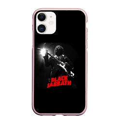 Чехол iPhone 11 матовый Black Sabbath, цвет: 3D-светло-розовый