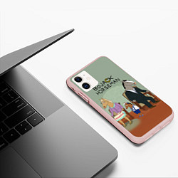 Чехол iPhone 11 матовый BoJack Horseman, цвет: 3D-светло-розовый — фото 2