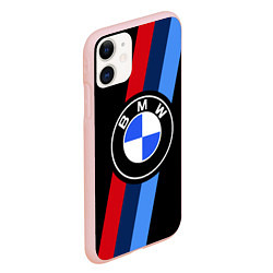 Чехол iPhone 11 матовый BMW 2021 M SPORT БМВ М СПОРТ, цвет: 3D-светло-розовый — фото 2