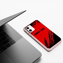 Чехол iPhone 11 матовый R6S: Red Style, цвет: 3D-светло-розовый — фото 2