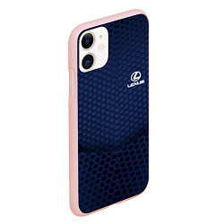 Чехол iPhone 11 матовый Lexus: Sport Motors, цвет: 3D-светло-розовый — фото 2