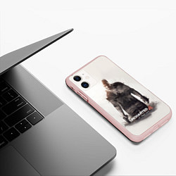 Чехол iPhone 11 матовый Uncharted 4: Nathan, цвет: 3D-светло-розовый — фото 2